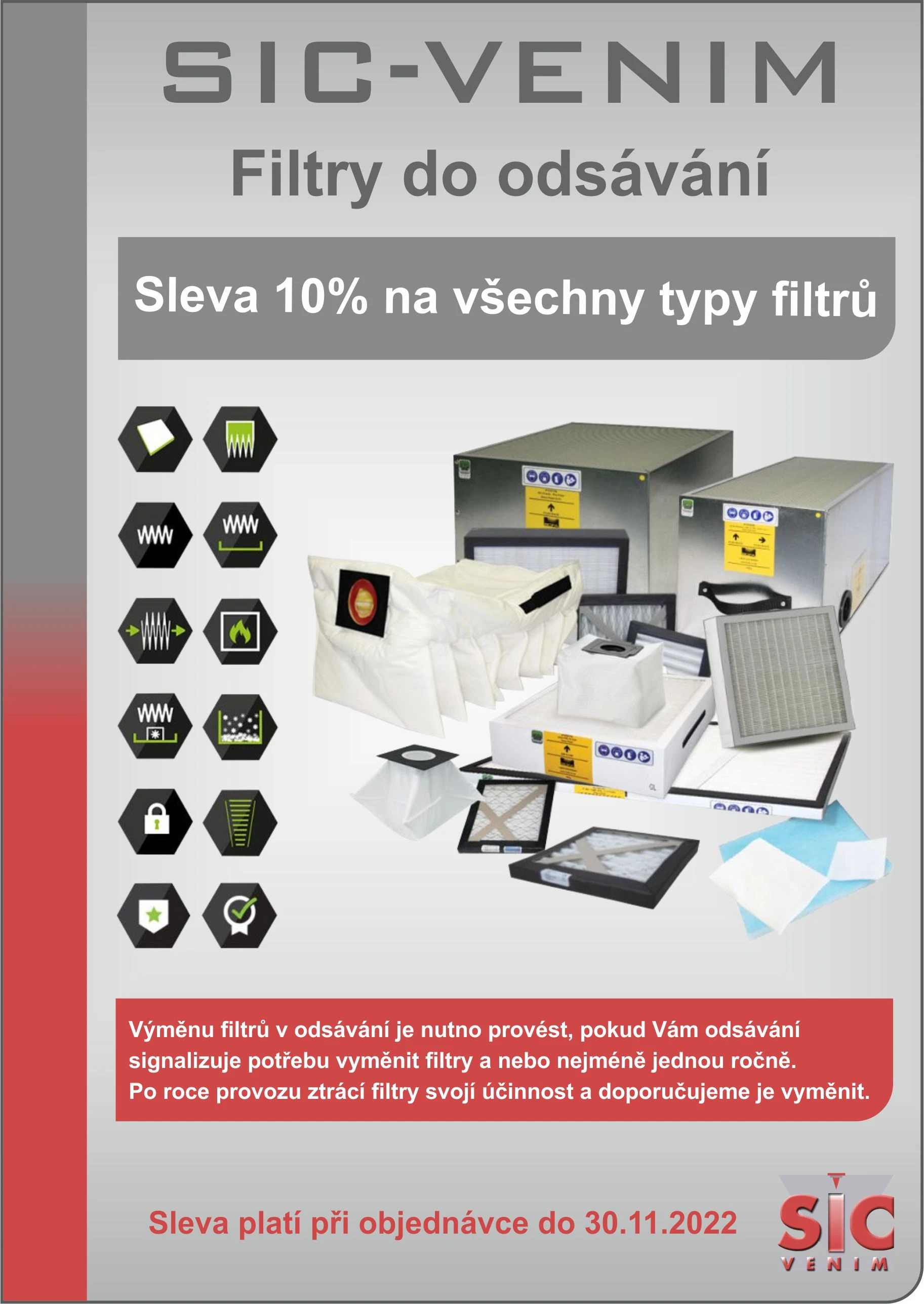 AKCE: Sleva 10% na filtry do ods&aacute;v&aacute;n&iacute; 
